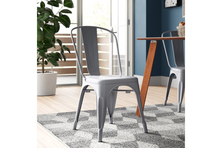 Vecchia metal side discount chair